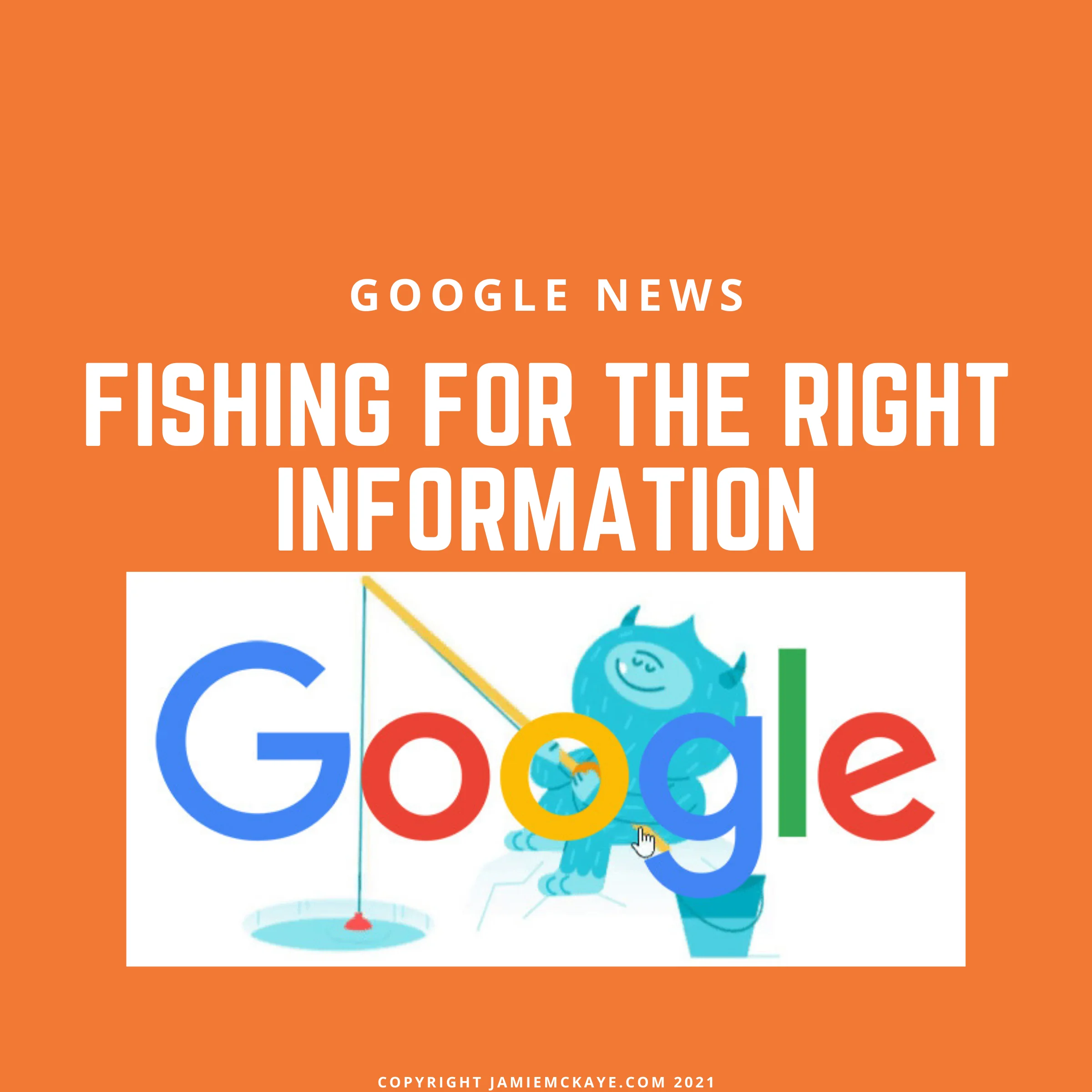 Google fishing easter egg banner