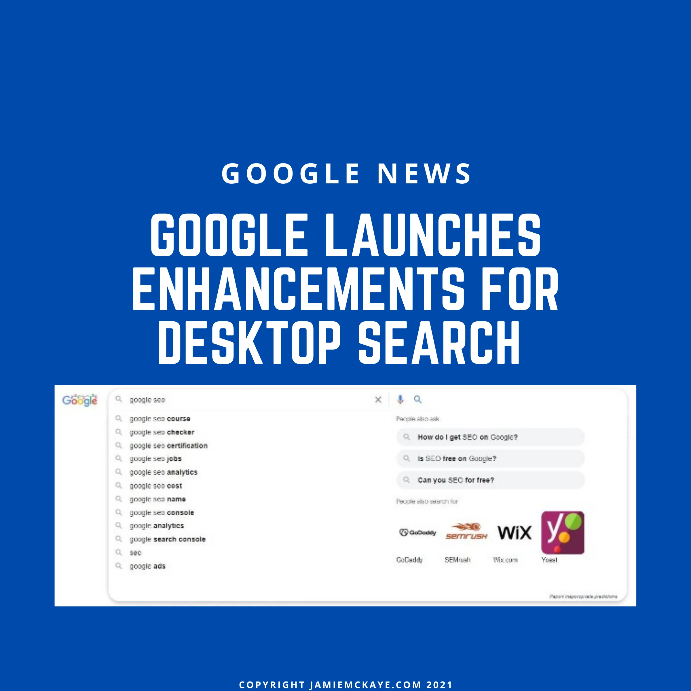 Google desktop enhancements banner