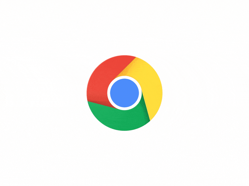Animated Chrome Search Logo